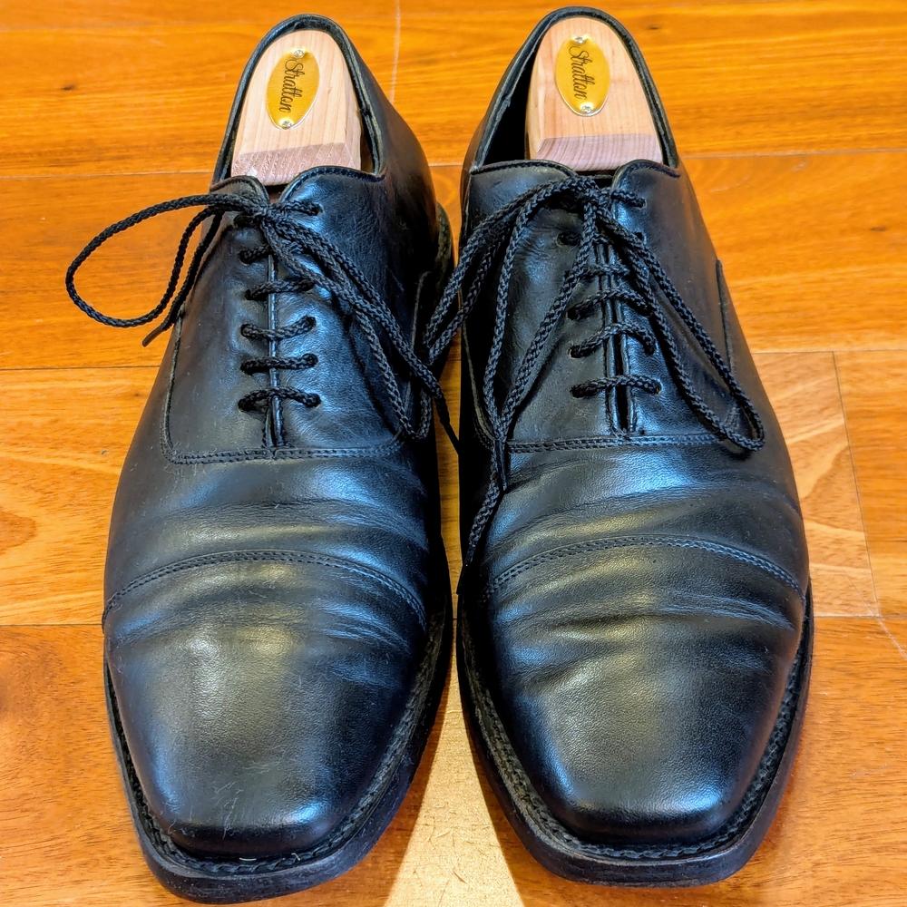 Men's Black Leather Dress Shoes